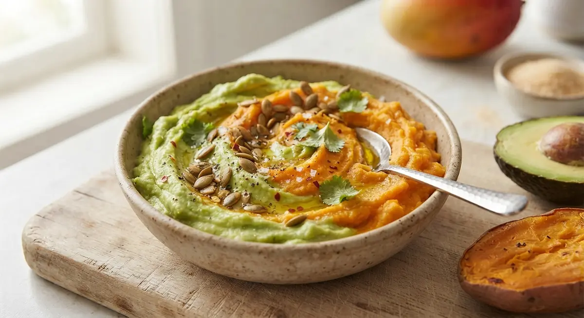 Mashed Avocado & Sweet Potato Mash